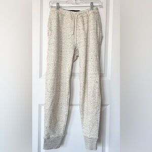 Jamby’s Chilluxe Unisex Speckled Cream Jogger Pants Size XS